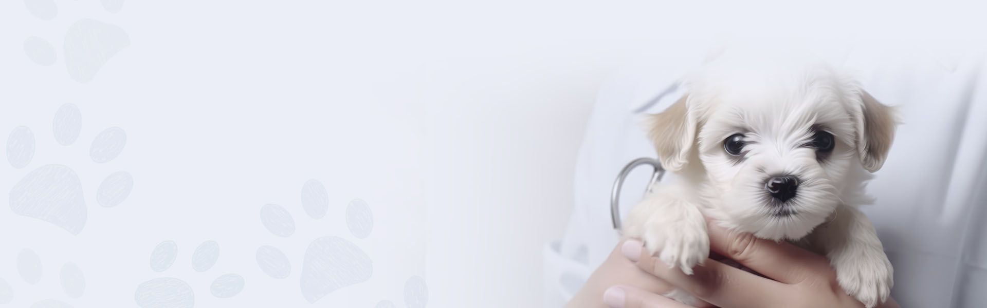veterinarian and his assistant discussing the diagnosis of the smiling dog